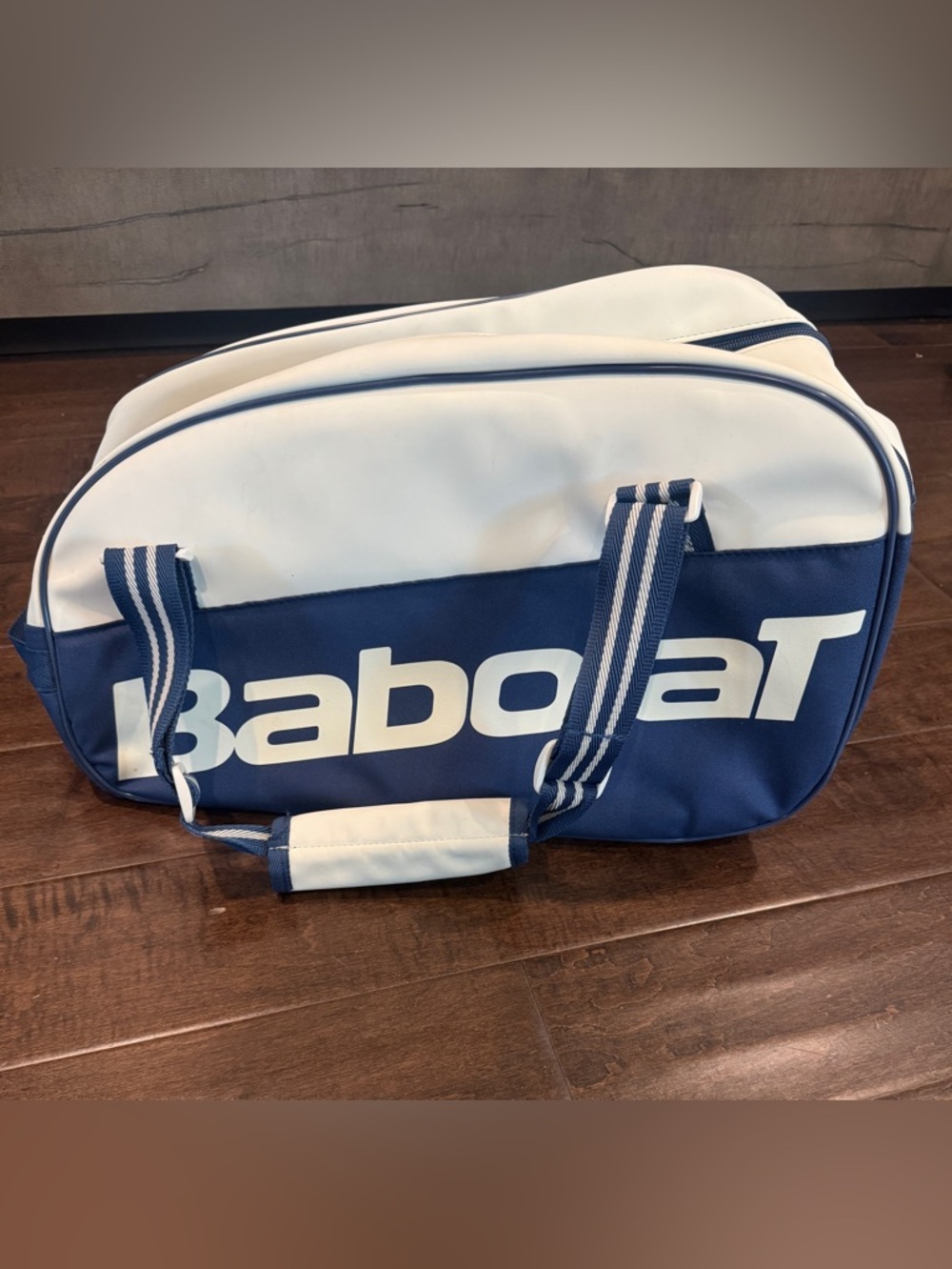 Navy and White Babolat Tennis Bag